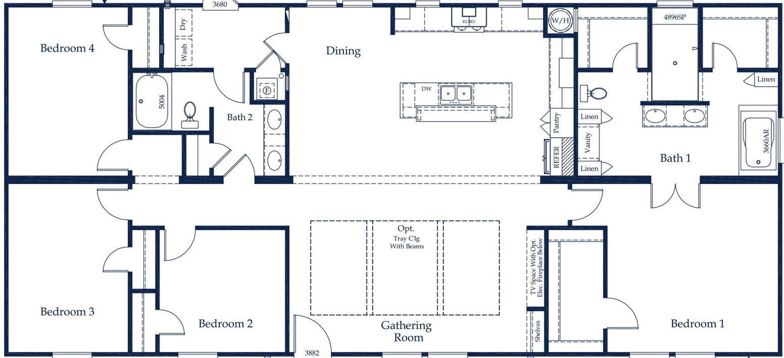 Delmar floor plan home features