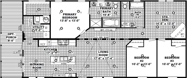 The southern farmhouse 2 floor plan home features