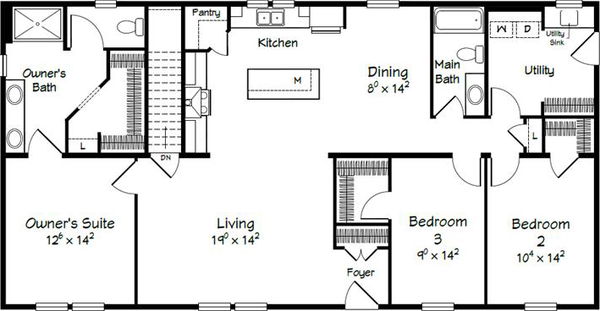 Evolution series chester model 3258b floor plan home features