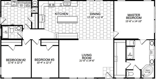 Spruce floor plan home features