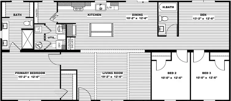 The loralei floor plan home features