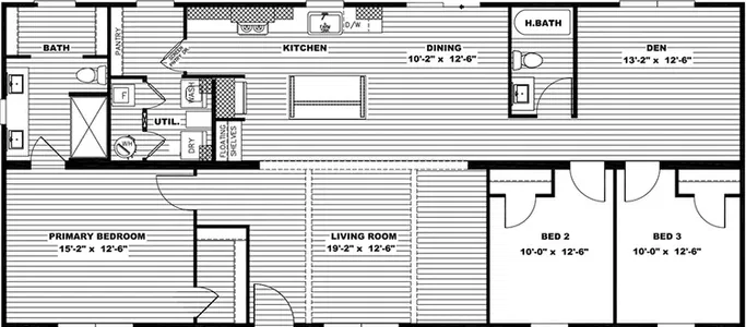 The loralei floor plan home features