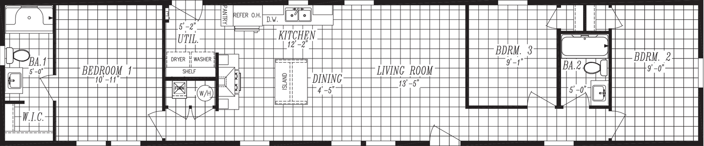 Move on up floor plan home features