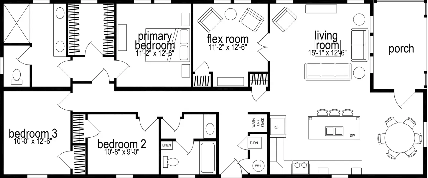 Skyliner 602 floor plan home features