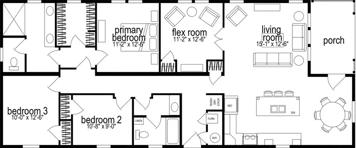 Skyliner 602 floor plan home features