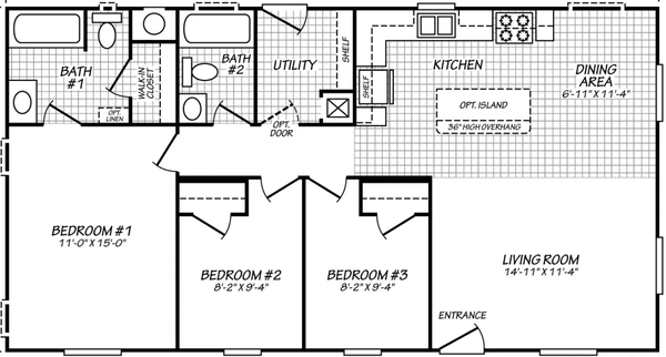 Canyon lake 24443d floor plan home features