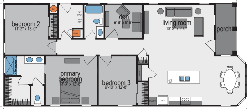 Sunset Ridge-K596H Floor Plan