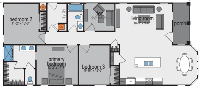 Sunset ridge-k596h floor plan and hero home features