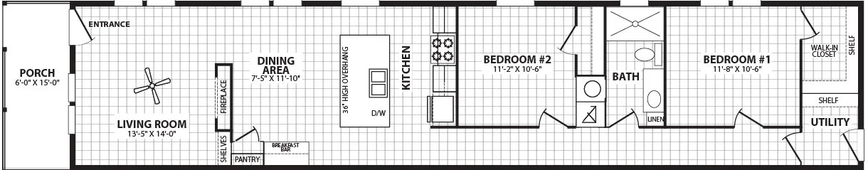 The sugar run duplex floor plan home features