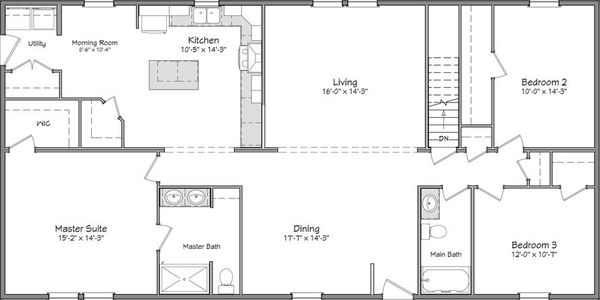 Liberty series franklin 30' floor plan home features