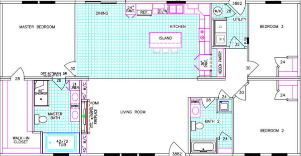 The riverview floor plan home features