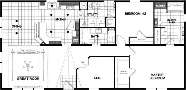 The shasta floor plan home features