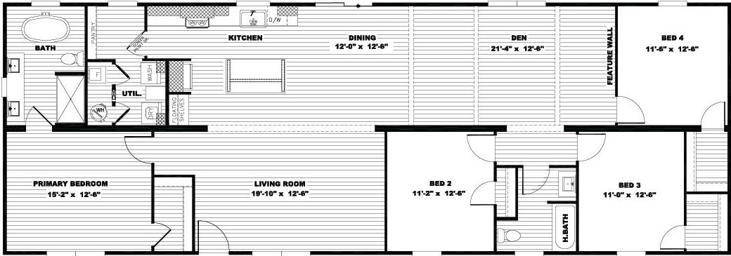 Tinsley floor plan home features
