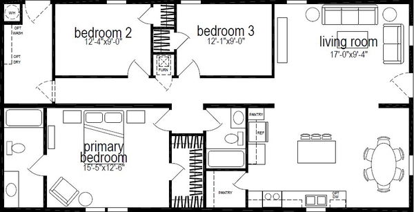 Millcreek 4404-6 floor plan home features