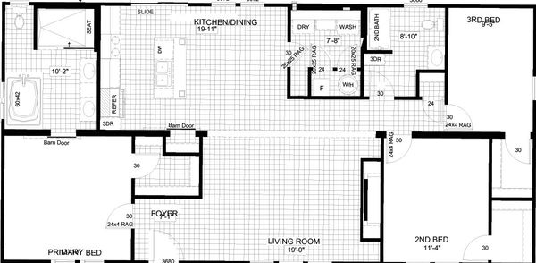 The washington floor plan home features