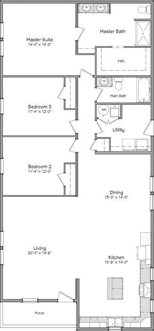 Independence series mckean 30' floor plan home features