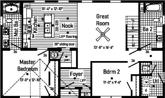 Belle ame cape 2pc2701-r floor plan home features