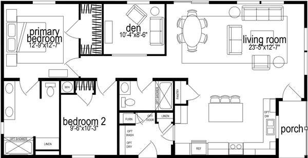 Hillcrest g818 floor plan home features