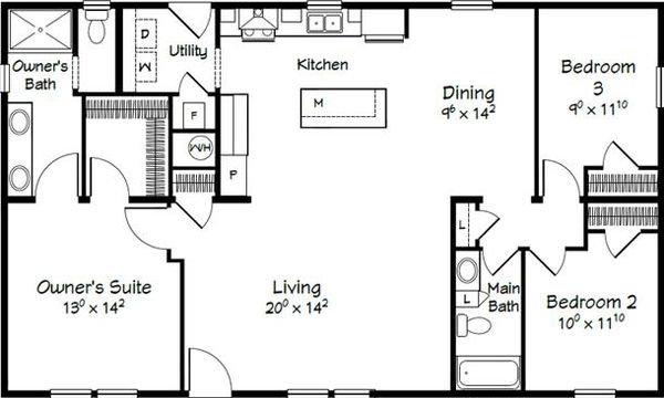 Evolution series monroe ii model 3250 floor plan home features