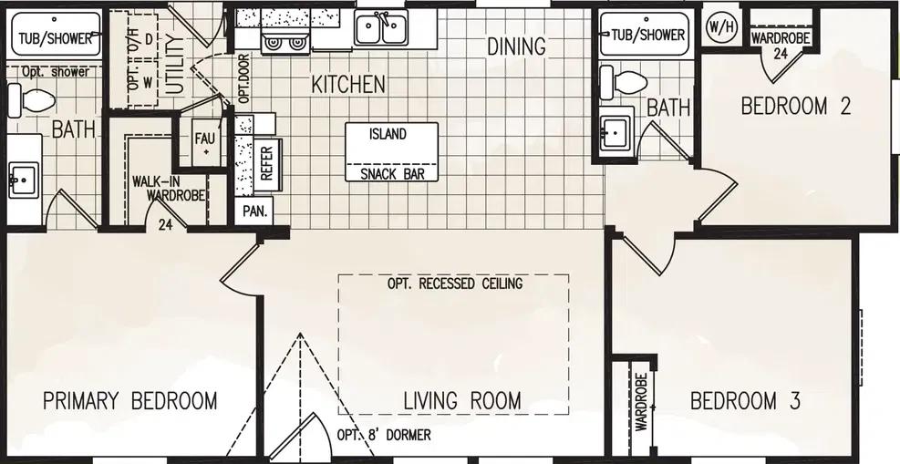 Fairpoint 24463a floor plan home features