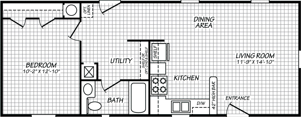 Landmark 16401l floor plan home features
