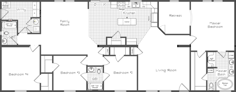 Cedar canyon 2042 (standard) floor plan home features