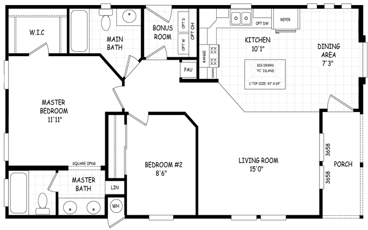 Sedona Ridge 24442A Floor Plan