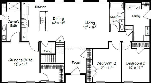 Evolution series adams 3254b floor plan home features