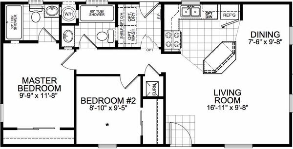 Wabash floor plan home features