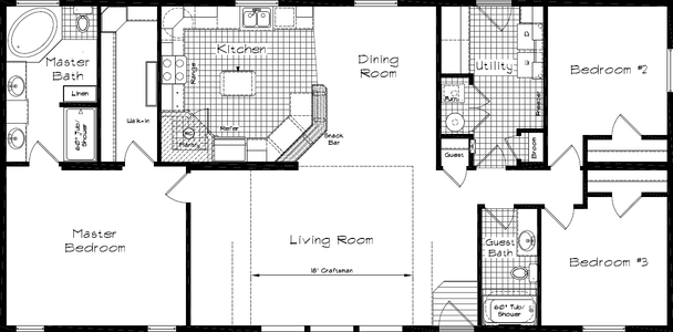 Grand manor 6011 floor plan home features