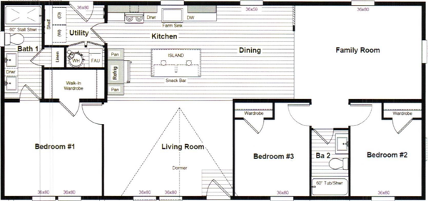 Survivor floor plan home features