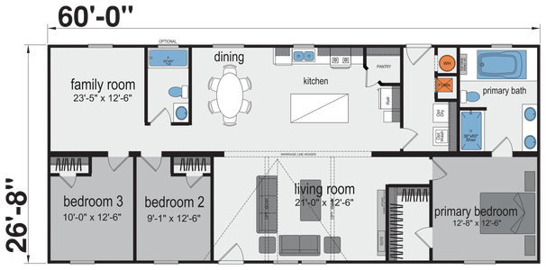 Keystone floor plan and hero home features