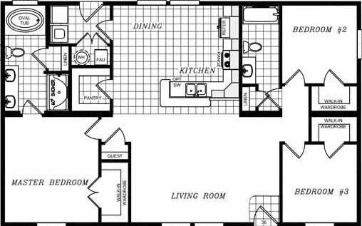 Karsten k3048a floor plan home features