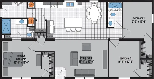 Prairie dune 8855 floor plan home features