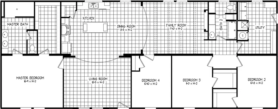 1444 carolina floor plan home features