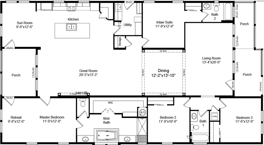 Casita 42744A Floor Plan