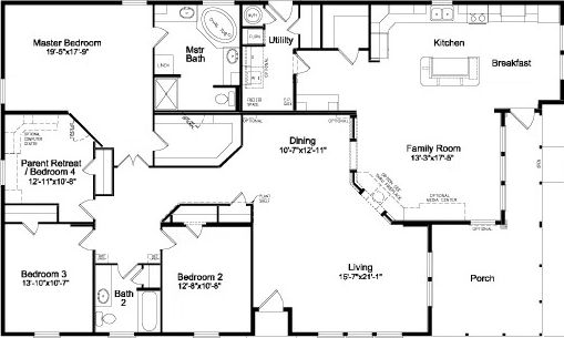 Mt. shasta 42684c floor plan home features