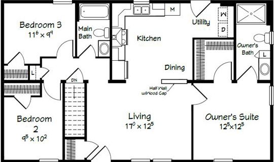 Evolution series taylor ii model 2844b floor plan home features