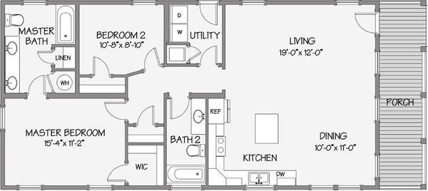 Prairie floor plan home features