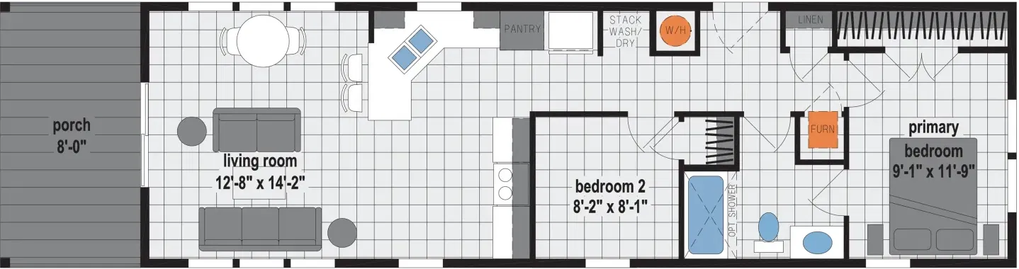 Contemporary cabin a701 floor plan home features