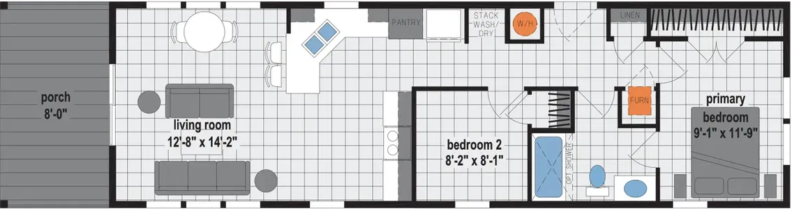 Contemporary cabin a701 floor plan home features