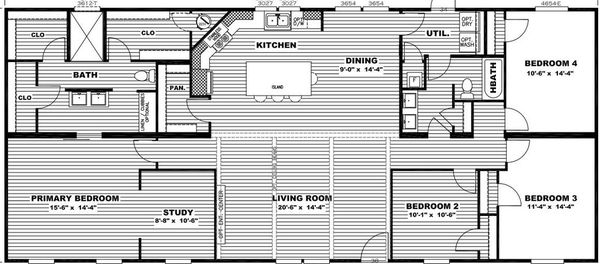 Cascade floor plan home features