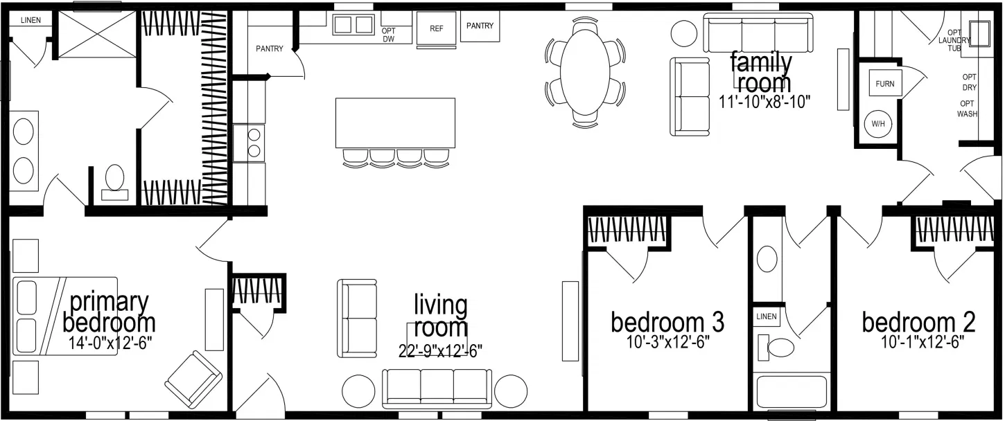 Prairie dune 8853 floor plan home features