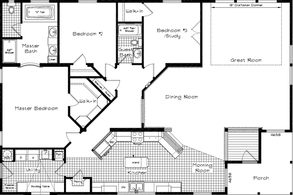 Grand manor 6004 floor plan home features