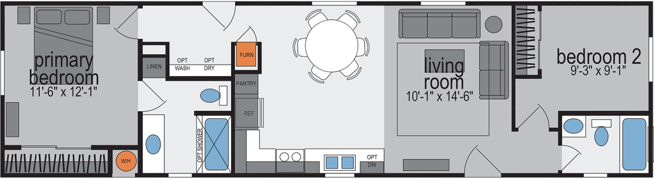 Amber cove k201 floor plan home features