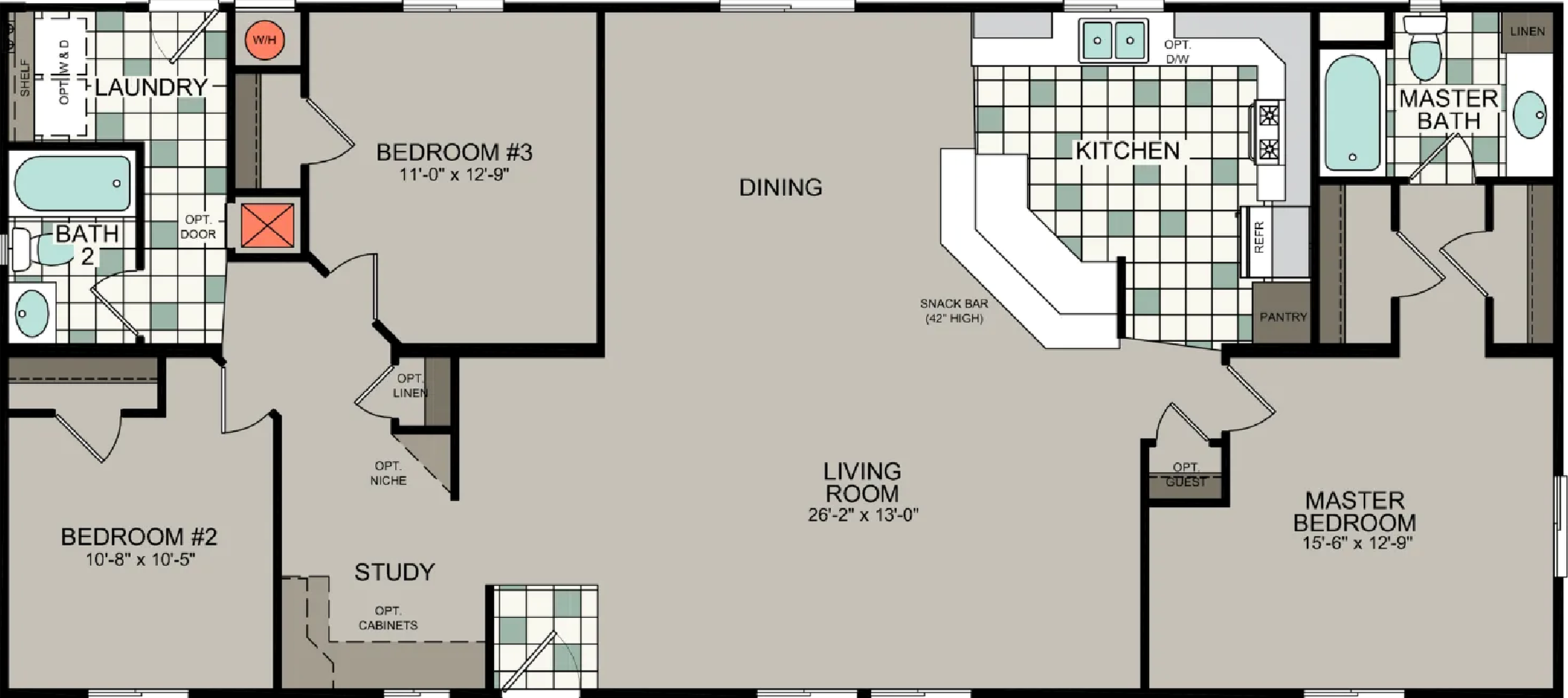 Bd 14 floor plan home features