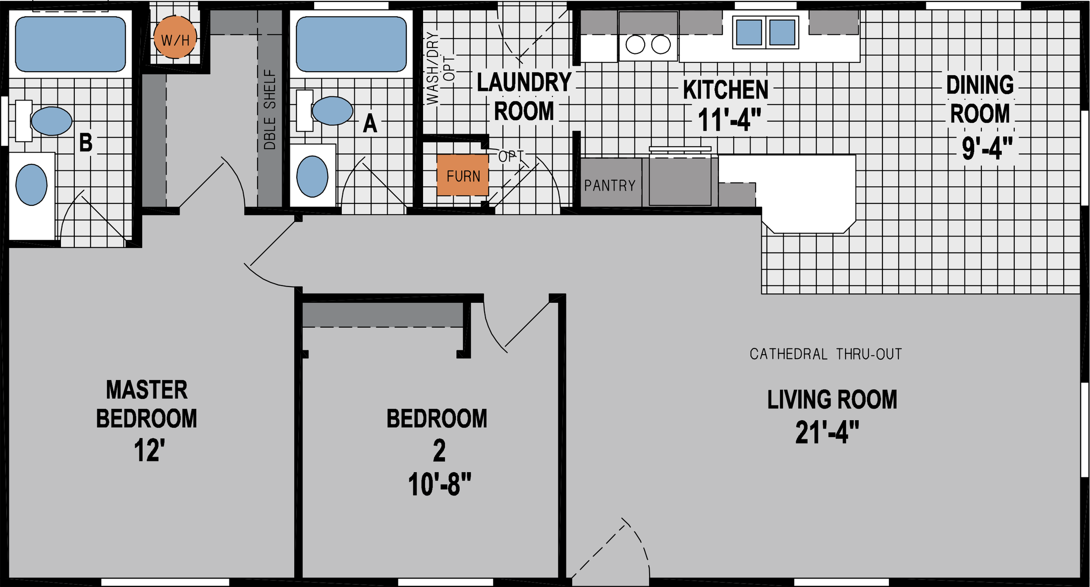 Amber Cove K604CT Floor Plan