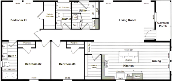 Boston floor plan home features