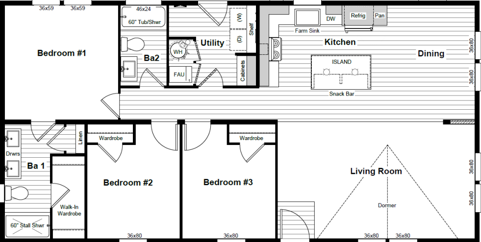 Jackson floor plan home features