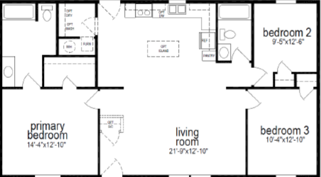 Redman 4447-6 Floor Plan